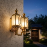 Đèn Vách Đồng Trang Trí Ngoài Trời UVD6213-2 Φ430