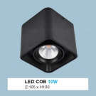 Đèn Lon Nổi LED 10W ULN28 105x105