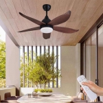 Quạt Trần 5 Cánh Nhựa Có Đèn LED NA-QT195B Ø1200