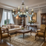 Đèn Chùm Pha Lê Trang Trí Phòng Khách UCN8149-12 Φ980