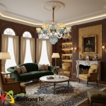 Đèn Chùm Pha Lê Nến Tân Cổ Điển UCN8305-12 Ø1000