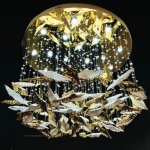 đèn thả pha lê hiện đại THD119, đèn thả trần pha lê phòng khách, mẫu đèn trang trí phòng khách hiện đại