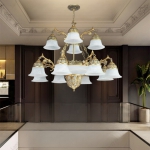 Đèn Chùm Châu Âu Tân Cổ Điển NC8879-12 Ø1000