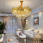 Đèn Chùm Pha Lê Trang Trí Phòng Khách Nhỏ NA-TPL8237 Ø600 