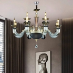 Đèn Chùm Pha Lê Trang Trí Phòng Khách UCN8149-12 Φ980