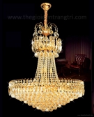 Đèn chùm pha lê tân cổ điển, đèn trang trí nhà hàng tiệc cưới