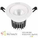 Đèn LED 30W Âm Trần Chiếu Góc EU-LA496 Ø120