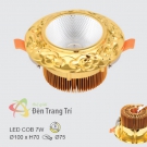 Đèn LED 7W Âm Trần Cổ Điển EU-LA09 Ø75