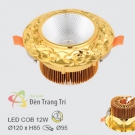 Đèn LED 12W Âm Trần Cổ Điển EU-LA502 Ø95