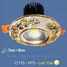 Đèn LED 10W Âm Trần Cổ Điển SN2325 Ø75