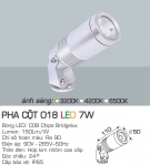 Đèn LED Pha Cột 018 7W Góc Chiếu 24°