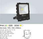 Đèn Chiếu Sáng Ngoài Trời Pha LED 005 20W