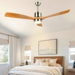 Quạt Trần 3 Cánh Gỗ Có Đèn Hiện Đại AU-QT2671 Ø1320