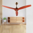 quạt trần 3 cánh gỗ, quạt trần không đèn, quạt trần hiện đại tối giản, quạt trần phòng khách giá rẻ