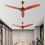 Quạt Trần 3 Cánh Gỗ Trang Trí Quán Cafe AU-QT2816 Ø1320