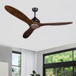 Quạt Trần 3 Cánh Gỗ Tự Nhiên Không Đèn NA-QT193 Ø1320