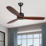 Quạt Trần 3 Cánh Gỗ Tự Nhiên Kiểu Vintage UDQ6112 Ø1300