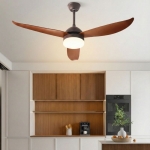 Quạt Trần 3 Cánh Nhựa Có Đèn Cho Trần Thấp AU-QT6906-3 Φ1210