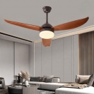 quạt trần 3 cánh nhựa có đèn QT6906-3, quạt trần đèn phòng khách, quạt trần đèn phòng ngủ