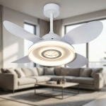 Quạt Trần 4 Cánh Nhựa ABS Có Đèn LED UDQ6165 Φ910