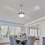 Quạt Trần 4 Cánh Nhựa Có Đèn Hiện Đại AU-QT2112 Ø1060