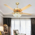 Quạt Trần 5 Cánh Sắt Có Đèn Tân Cổ Điển AU-QT2319 Ø1320