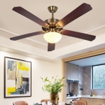 Quạt Trần 5 Cánh Gỗ Trang Trí Phòng Khách AU-QT0308 Φ1320