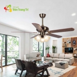 Quạt Trần 5 Cánh Gỗ Có Chùm Cổ Điển SN7924