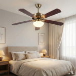 Quạt Trần 5 Cánh Gỗ Trang Trí Phòng Khách AU-QT0308 Φ1320