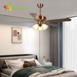 Quạt Trần 5 cánh Gổ Có Đèn Chùm Cổ Điển SN7925
