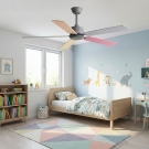 quạt trần phòng trẻ em, quạt trần 5 cánh gỗ, quạt trần trang trí phòng ngủ trẻ em, quạt trần trang trí phòng trẻ em đẹp DQ6181