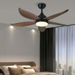 Quạt Trần 5 Cánh Nhựa Giả Gỗ Có Đèn UDQ6106 Φ1320