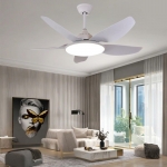 Quạt Trần 5 Cánh Nhựa Có Đèn Led Hiện Đại UDQ6107