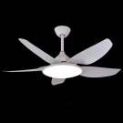 Quạt trần 5 cánh nhựa có đèn LED hiện đại, quạt trần phòng khách hiện đại