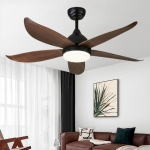 Quạt Trần 5 Cánh Nhựa Giả Gỗ Có Đèn UDQ6106 Φ1320