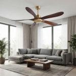 Quạt Trần 5 Cánh Nhựa Giả Gỗ Không Đèn UDQ6184 Φ1320