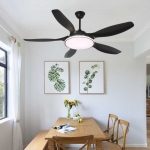 Quạt Trần 5 Cánh Nhựa Có Đèn LED Hiện Đại UDQ6148