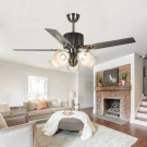 Mẫu đèn quạt trang trí phòng khách QD7922-5, Mẫu đèn quạt trang trí phòng ăn