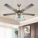Quạt Trần 5 Cánh Sắt Có Đèn Chùm AU-QT5020 Ø1220