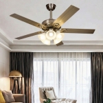 Quạt Trần 5 Cánh Sắt Có Đèn Chùm AU-QT1041 Ø1320