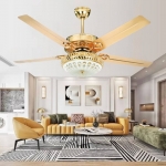 Quạt Trần 5 Cánh Sắt Có Đèn Tân Cổ Điển AU-QT2319 Ø1320