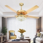 Quạt Trần 5 Cánh Sắt Có Đèn Tân Cổ Điển AU-QT2319 Ø1320