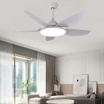 Quạt Trần 5 Cánh Nhựa Có Đèn Led Hiện Đại UDQ6107