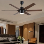 Đèn Quạt Trần 6 Cánh Nhựa ABS EU-Q03 Φ1520