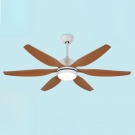 Quạt Trần 6 Cánh Nhựa Có Đèn LED UDQ6144 Φ1400