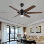 Đèn Quạt Trần 6 Cánh Nhựa ABS EU-Q03 Φ1520