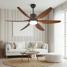 quạt trần 6 cánh có đèn, quạt trần nhựa ABS hiện đại, quạt trần đèn trang trí cao cấp