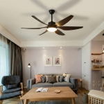 Quạt Trần 6 Cánh Có Đèn Trang Trí Phòng Khách UDQ6108 Φ1300