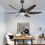 Quạt Trần 6 Cánh Có Đèn Trang Trí Phòng Khách UDQ6108 Φ1300