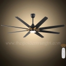 Quạt Trần 8 Cánh Gỗ Plywood Có Đèn EU-Q68 Ø1830